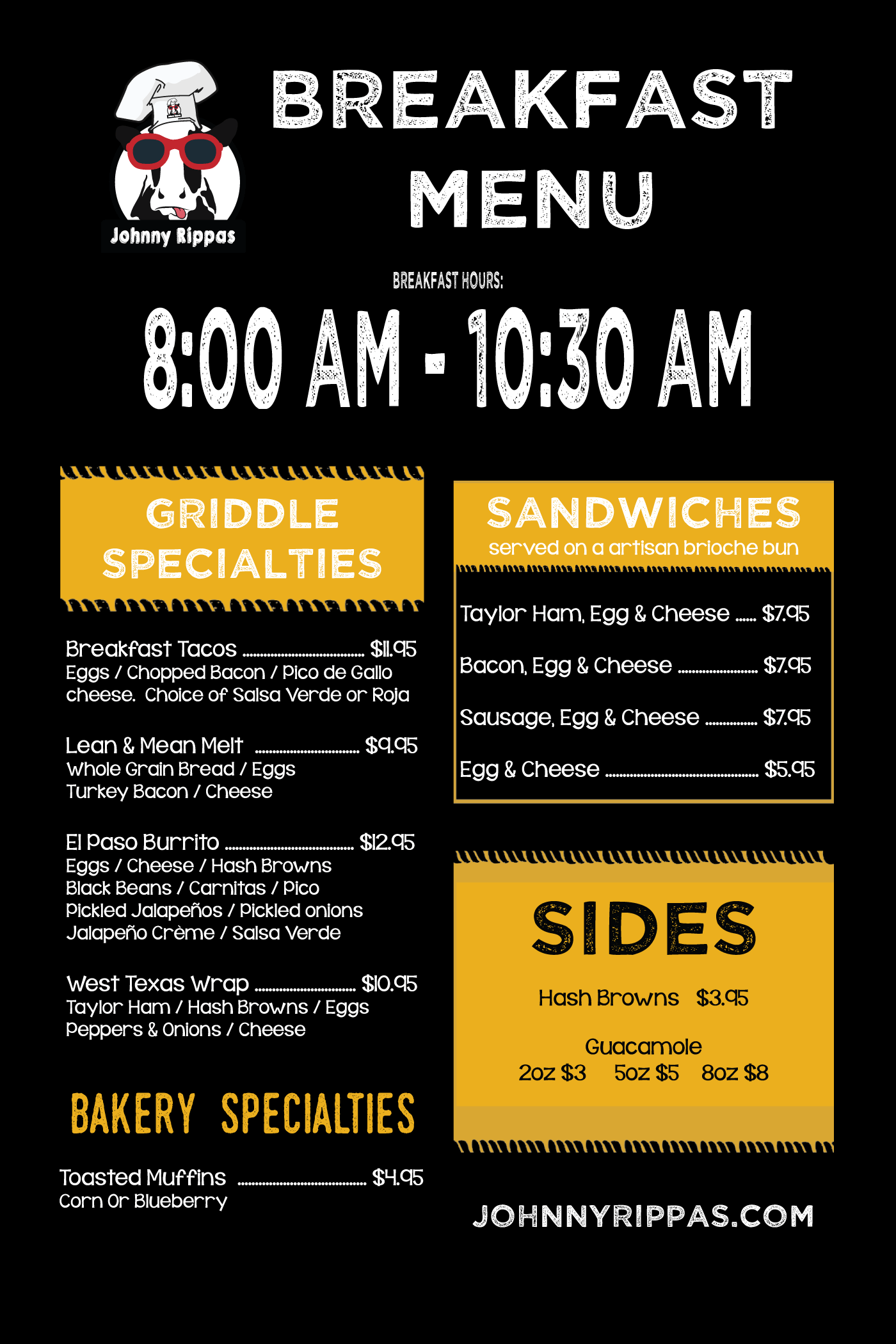 BREAKFAST SERVED 6:30 AM TO 10:30 AM Dayton, NJ