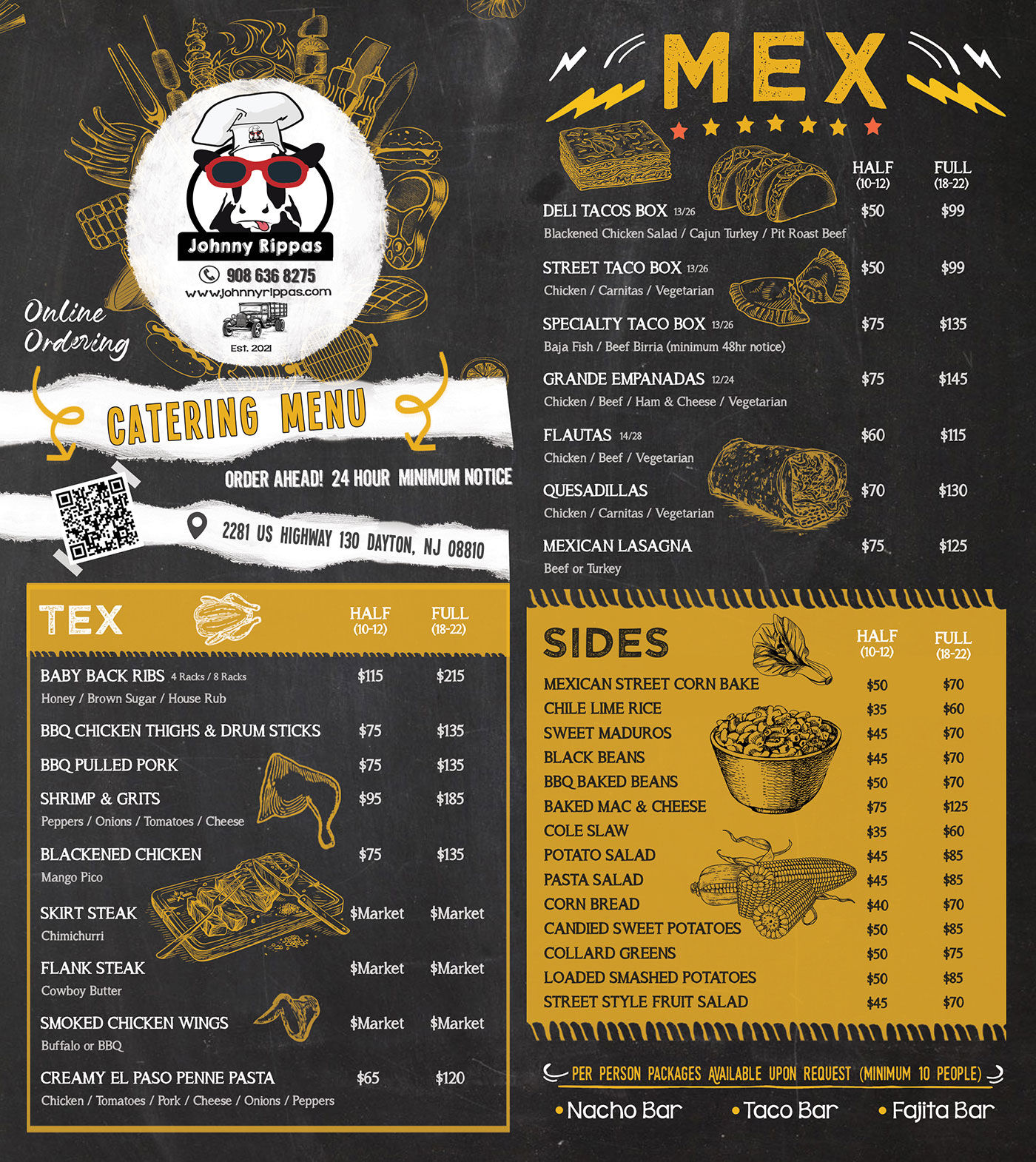 Catering Now Available!